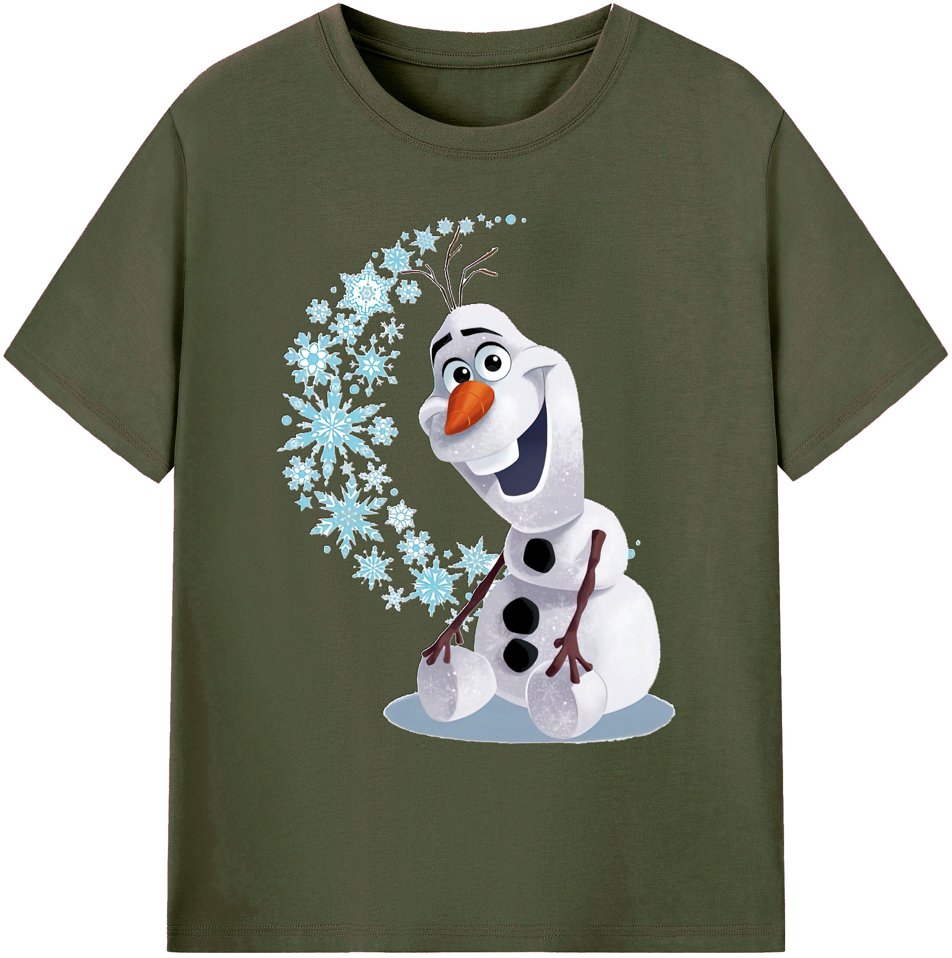 （画像用） アナと雪の女王 アンナ エルサ Frozen Anna Elsa 綿100％ メンズ半袖Tシャツ｜肌触りやわらか＆通気性